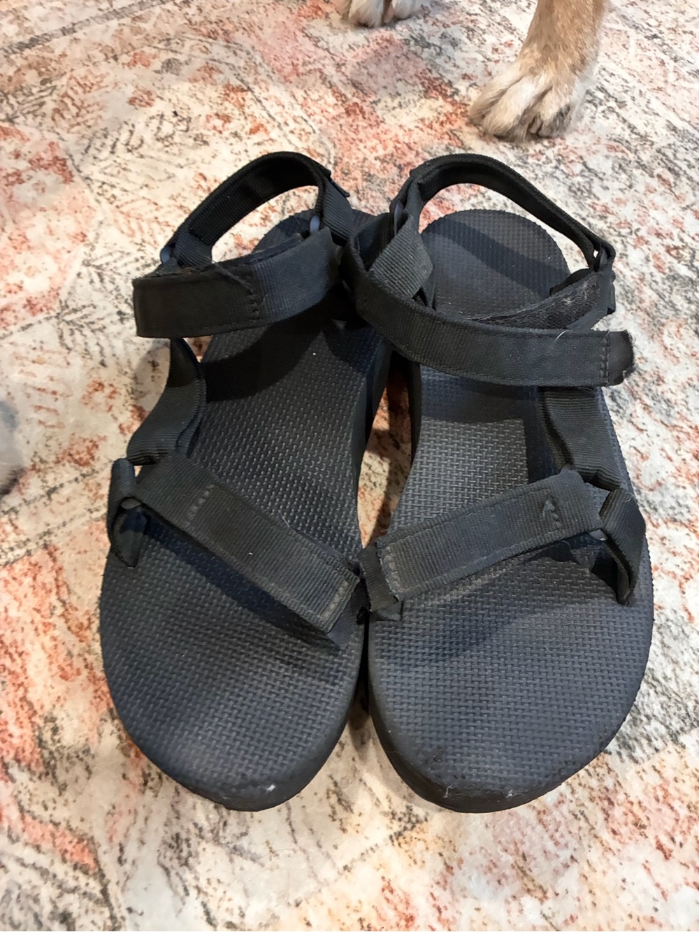 Teva Women's Black Platform Adjustable Strap Sandals